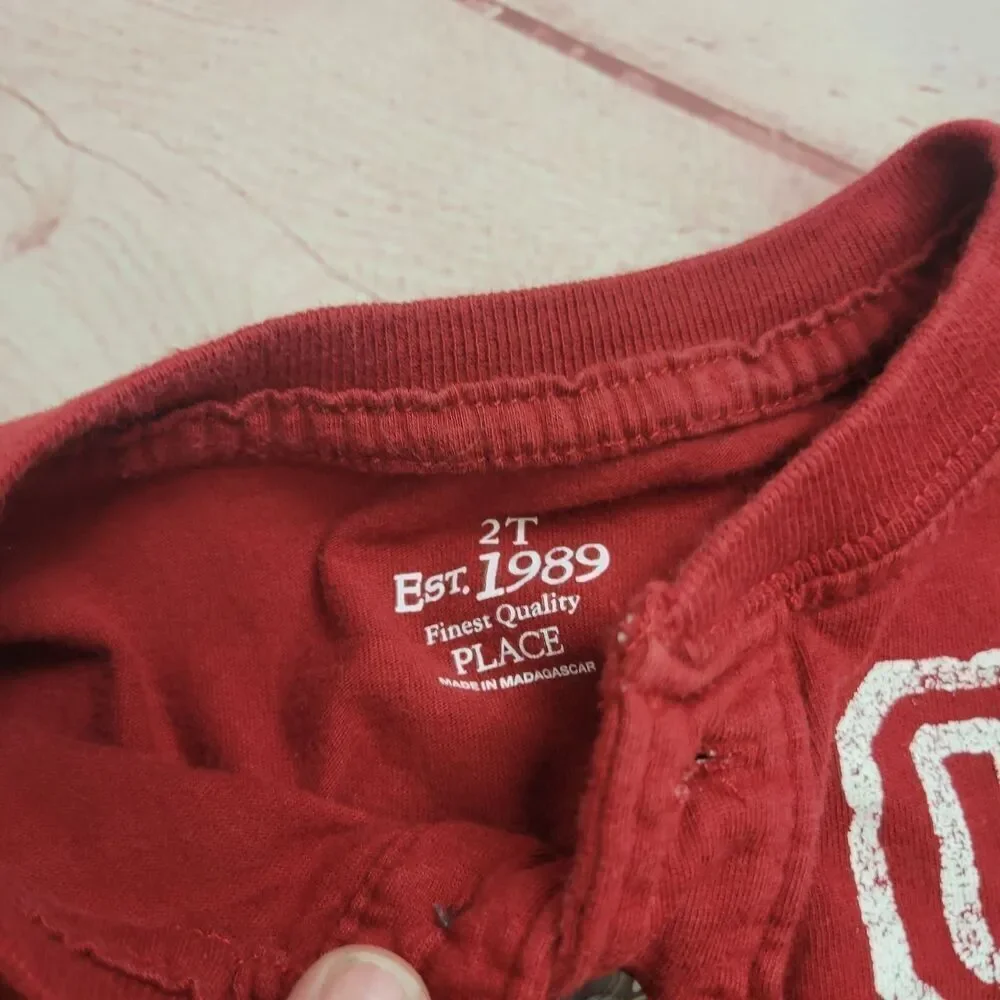 Children's Place football shirt 2T